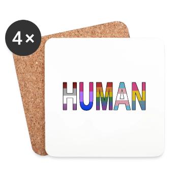 HUMANE - Coasters (set of 4) - white - Front