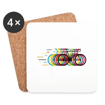 Biycycle's - Coasters (set of 4) - white - Front