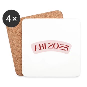 ABI2025 - Untersetzer (4er-Set) - Weiß - Vorne