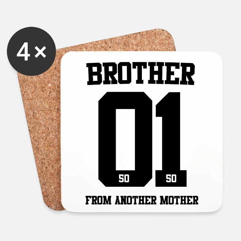 BROTHER FROM ANOTHER MOTHER 01 - Untersetzer (4er-Set) - Weiß