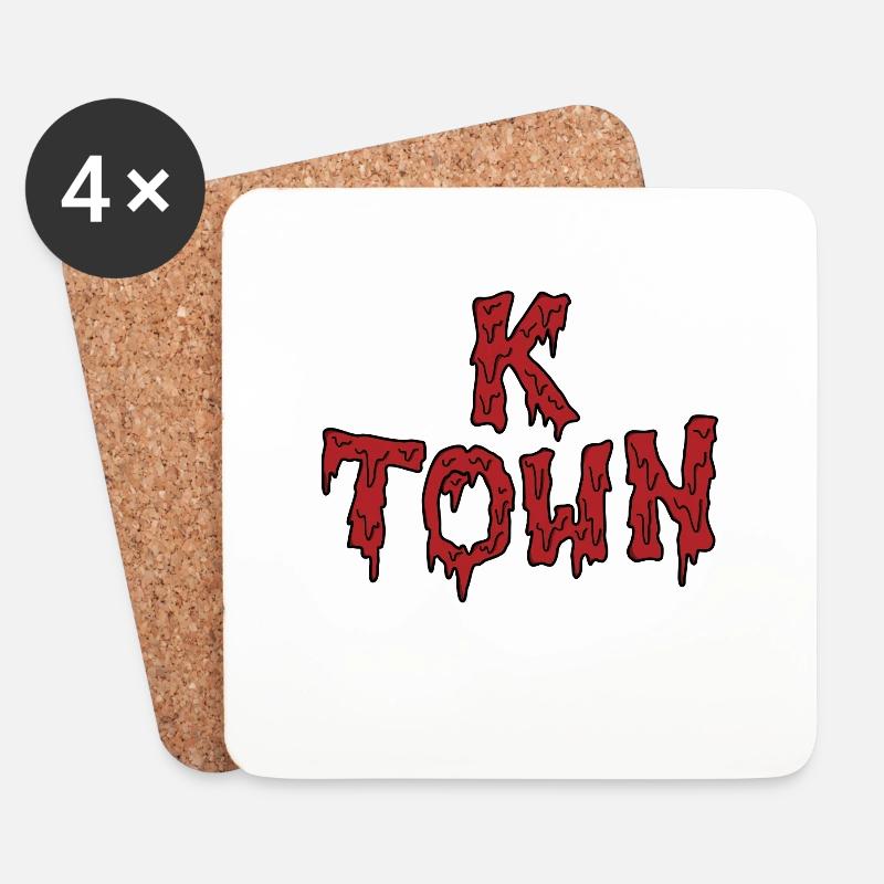 K Town - Untersetzer (4er-Set) - Weiß