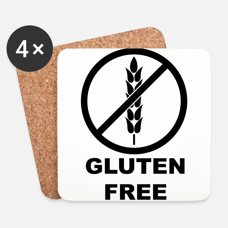 Gluten Free - Untersetzer (4er-Set) - Weiß