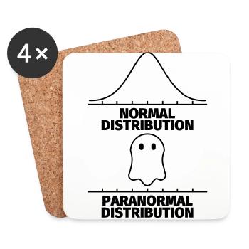 Math énonciations drôle Mathématiques - Dessous de verre (lot de 4) - blanc - Devant