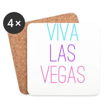 Las Vegas - Dessous de verre (lot de 4) - blanc - Devant