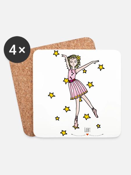 Ballerina - Die Hüter von Orbis - Untersetzer (4er-Set) - Weiß