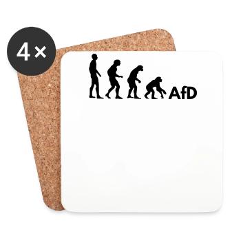 AfD Evolution - Coasters (set of 4) - white - Front