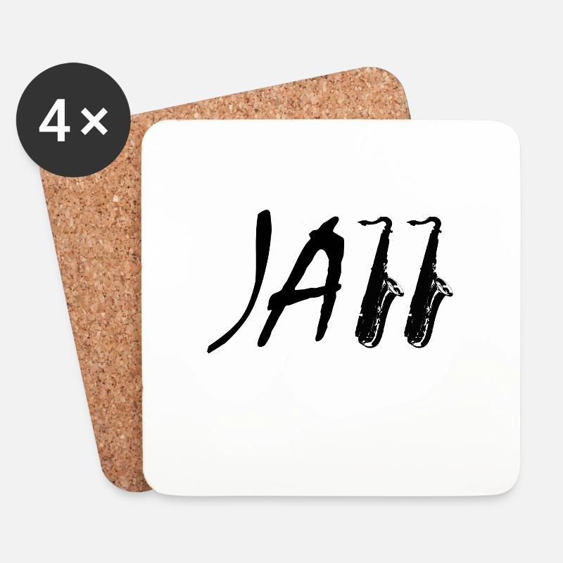 Jazz - Coasters (set of 4) - white