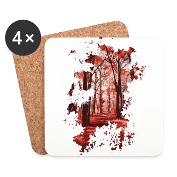 Forest - Coasters (set of 4) - white - Front
