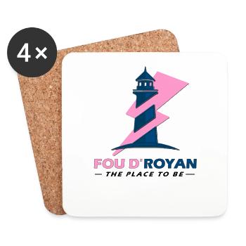 FOU D'ROYAN - Dessous de verre (lot de 4) - blanc - Devant