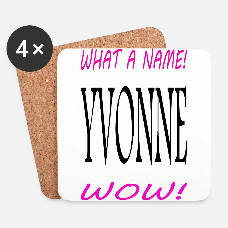 Yvonne - Untersetzer (4er-Set) - Weiß