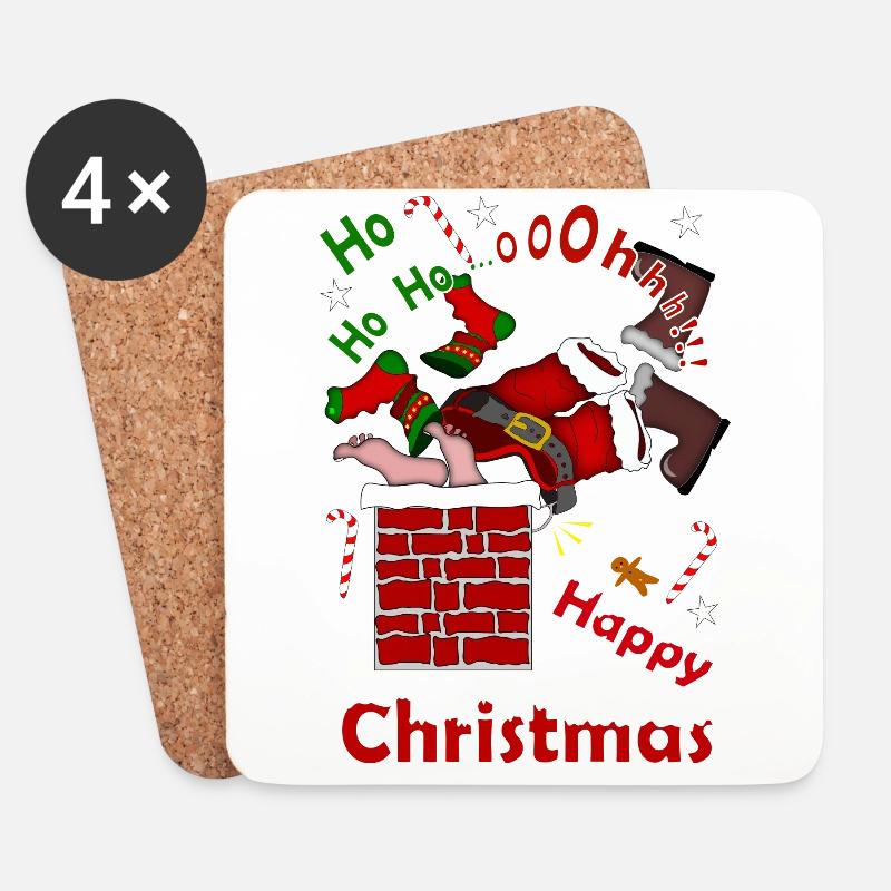 Weihnachten - Untersetzer (4er-Set) - Weiß