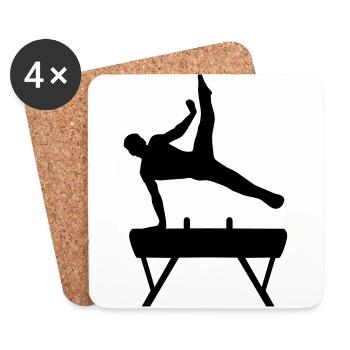 Gymnast, Gymnystics (super cheap!) - Coasters (set of 4) - white - Front