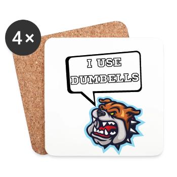 I use dumbells - Coasters (set of 4) - white - Front