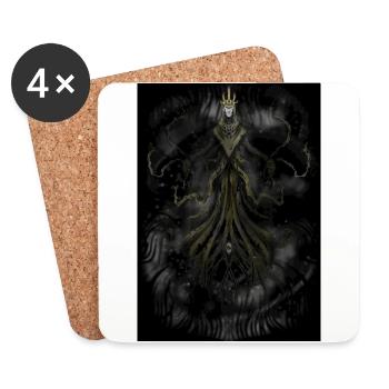 Le roi jaune hastur - Dessous de verre (lot de 4) - blanc - Devant