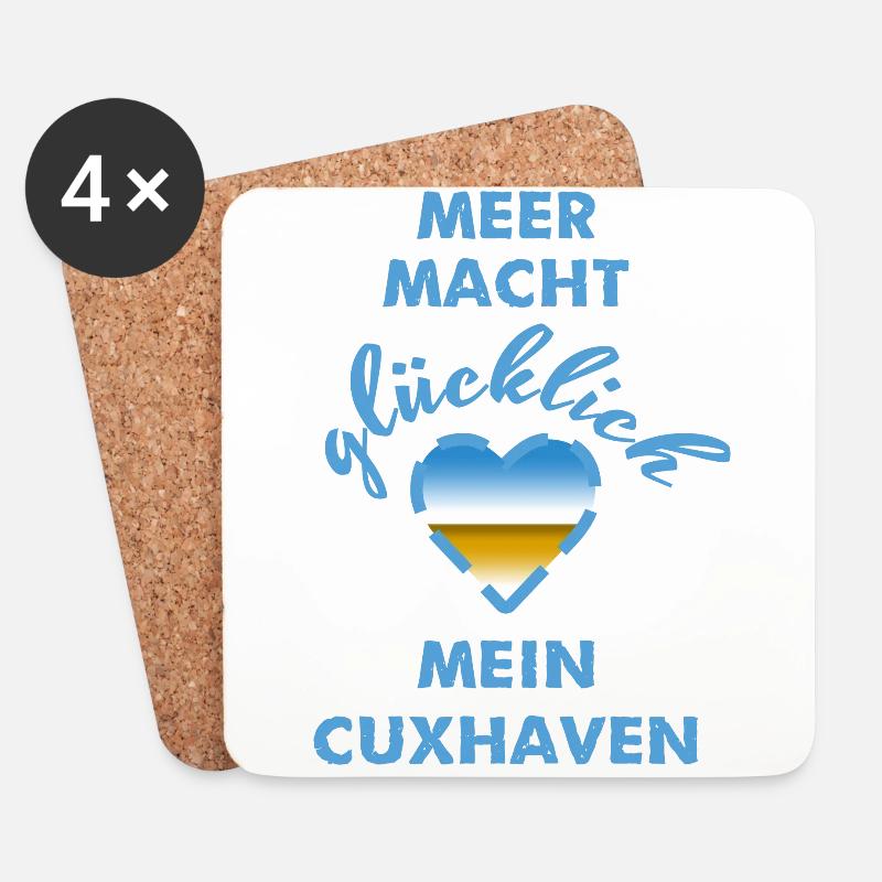 Cuxhaven - Untersetzer (4er-Set) - Weiß
