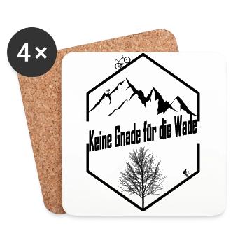 Keine Gnade für die Wade - Untersetzer (4er-Set) - Weiß - Vorne
