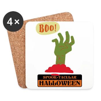 MASO - GRUSELIGE HAND HALLOOWEEN MARBOSSTA - Untersetzer (4er-Set) - Weiß - Vorne