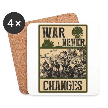 War Never Changes - Coasters (set of 4) - white - Front