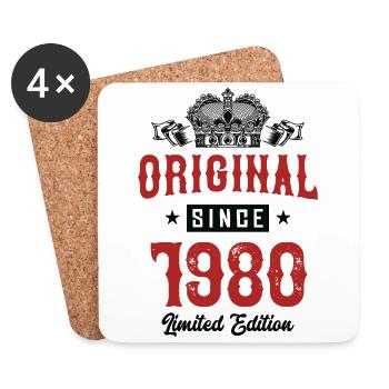 1980 limited edition - Untersetzer (4er-Set) - Weiß - Vorne