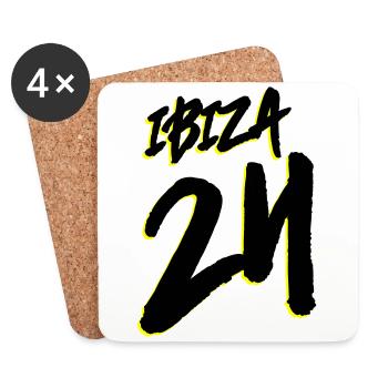 Ibiza 24 - Coasters (set of 4) - white - Front