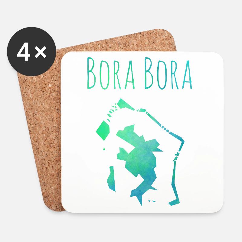 bora bora - Untersetzer (4er-Set) - Weiß