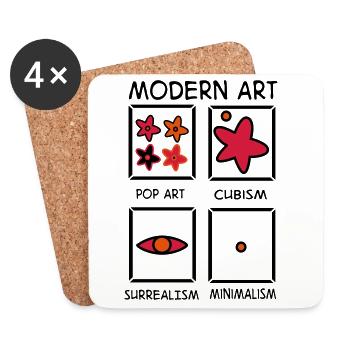2541614 122757476 art - Dessous de verre (lot de 4) - blanc - Devant