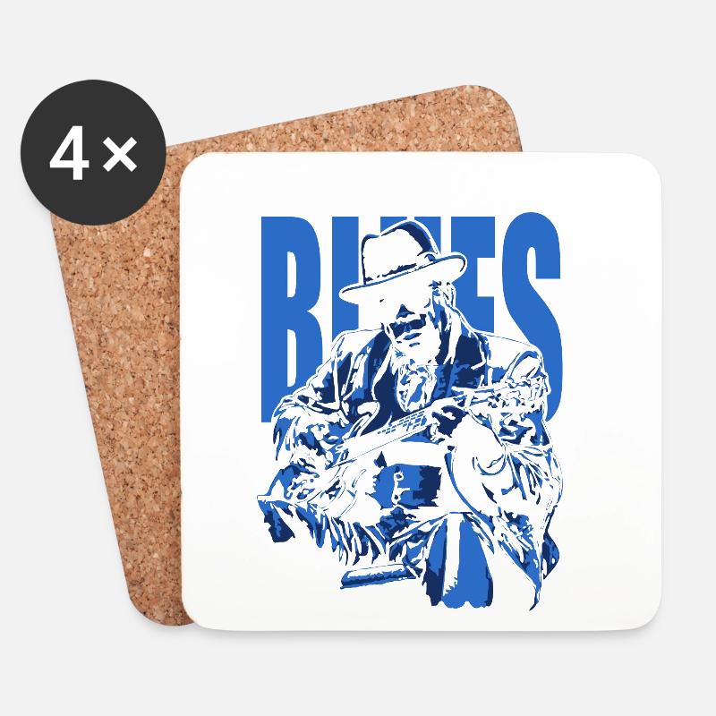 I got the blues - Untersetzer (4er-Set) - Weiß