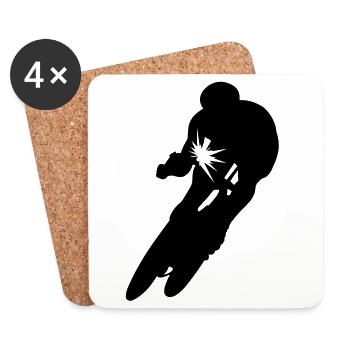 rennrad - Coasters (set of 4) - white - Front