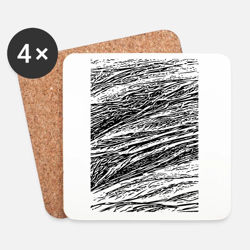 Creative Abstract - Coasters (set of 4) - white
