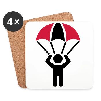 parachute - Coasters (set of 4) - white - Front