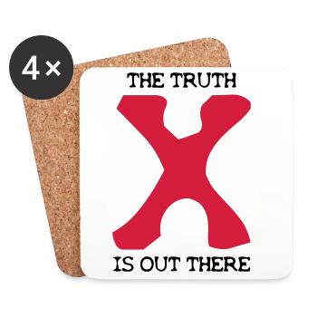 the Truth is out there - Dessous de verre (lot de 4) - blanc - Devant