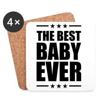 Best Baby Ever - Dessous de verre (lot de 4) - blanc - Devant