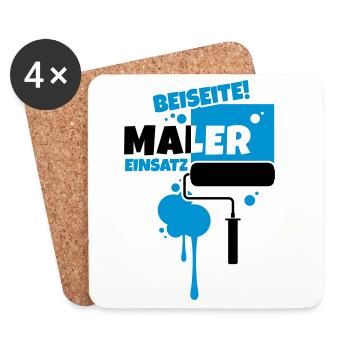 beruf maler - Untersetzer (4er-Set) - Weiß - Vorne