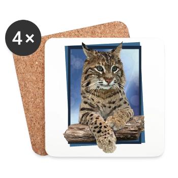 Lynx - Dessous de verre (lot de 4) - blanc - Devant