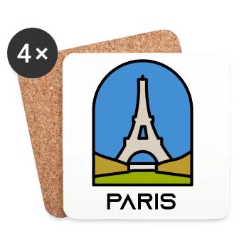 Paris - Coasters (set of 4) - white - Front