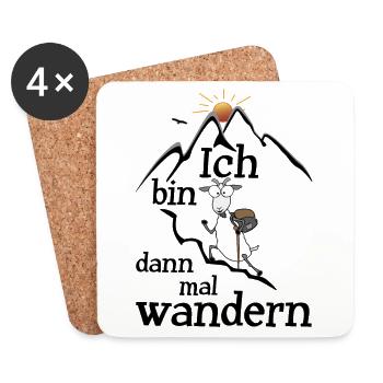 Wander Ziege - Untersetzer (4er-Set) - Weiß - Vorne