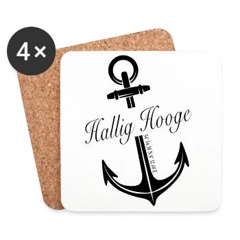 Hallig Hooge - Untersetzer (4er-Set) - Weiß - Vorne