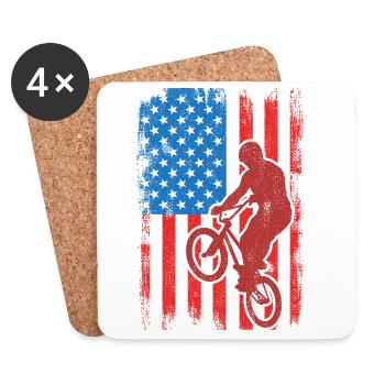 BMX USA - Coasters (set of 4) - white - Front