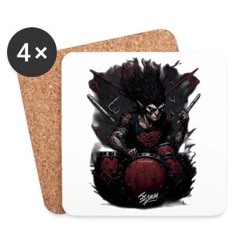 Umm baterista - Untersetzer (4er-Set) - Weiß - Vorne