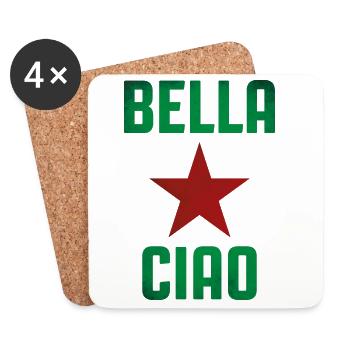 Partisan Singing - Coasters (set of 4) - white - Front