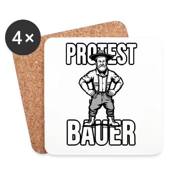 Protest Bauer - Untersetzer (4er-Set) - Weiß - Vorne