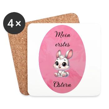 mein erstes Ostern - Untersetzer (4er-Set) - Weiß - Vorne