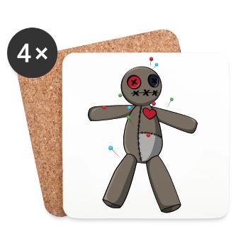 Phasmophobia Voodoo Puppe - Untersetzer (4er-Set) - Weiß - Vorne