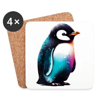 Penguin - Coasters (set of 4) - white - Front
