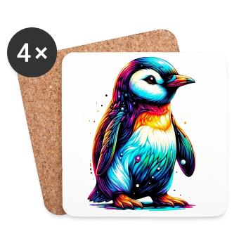 Penguin - Coasters (set of 4) - white - Front