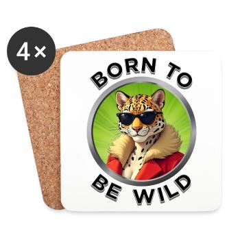 Wild at Heart - Coasters (set of 4) - white - Front