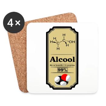 Alcohol - Coasters (set of 4) - white - Front