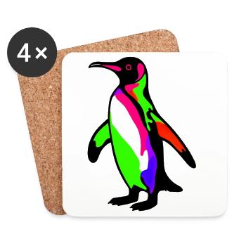 Penguin - Coasters (set of 4) - white - Front