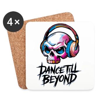 Dance till beyond - Coasters (set of 4) - white - Front