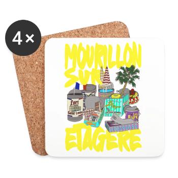 Mourillon auf dem Regal Toulon - Untersetzer (4er-Set) - Weiß - Vorne